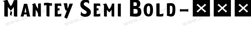 Mantey Semi Bold字体转换